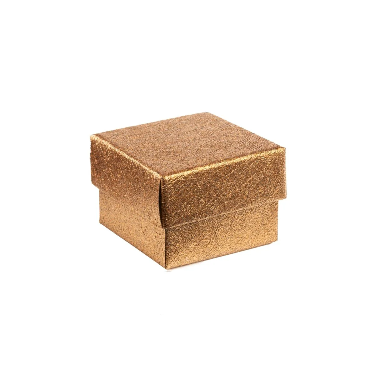 2" x 2" x 1.25" - Metallic Cardboard  Foam Insert Ring Box - Image 9