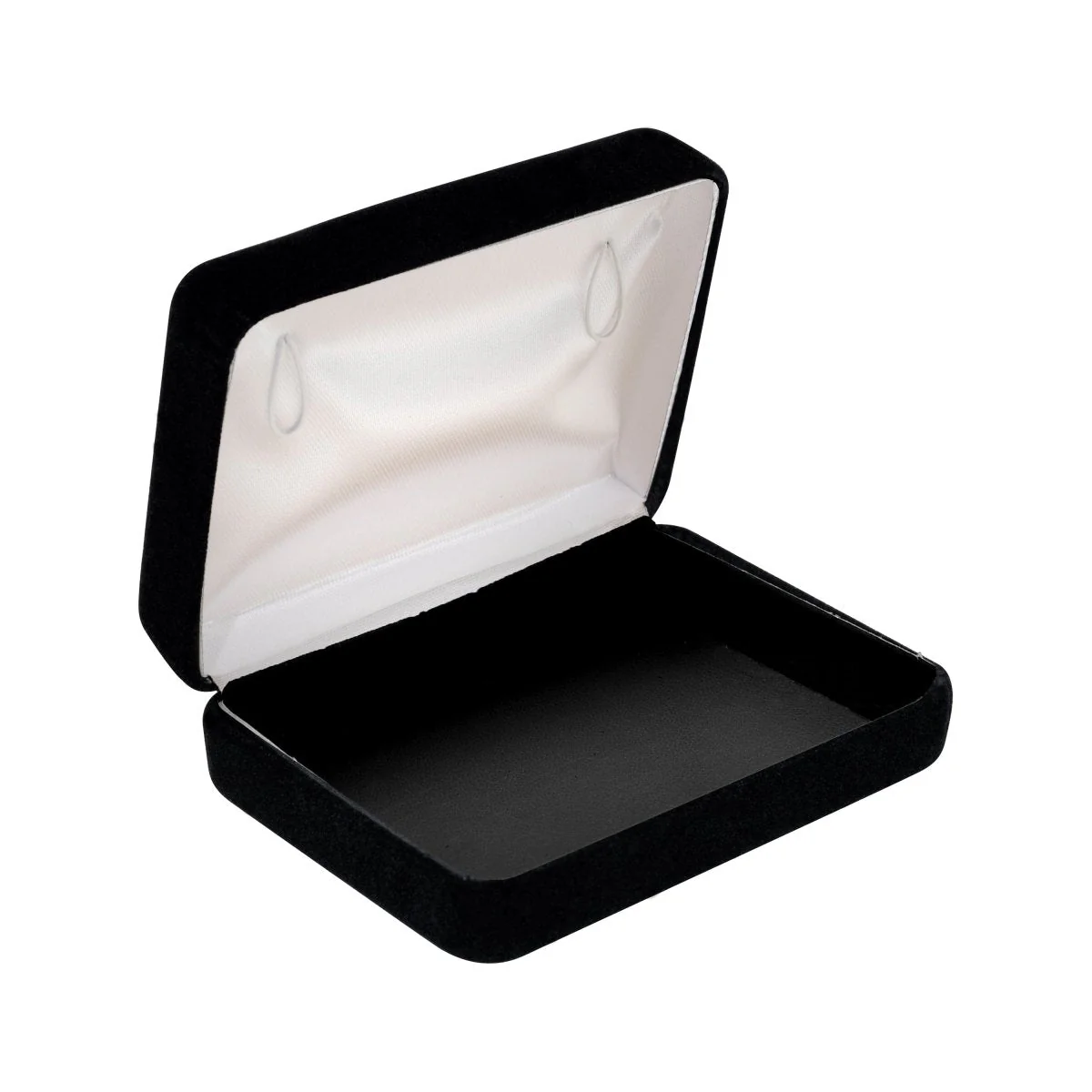 Plushed Velour Mini Necklace Box with Silk Wires - Image 3